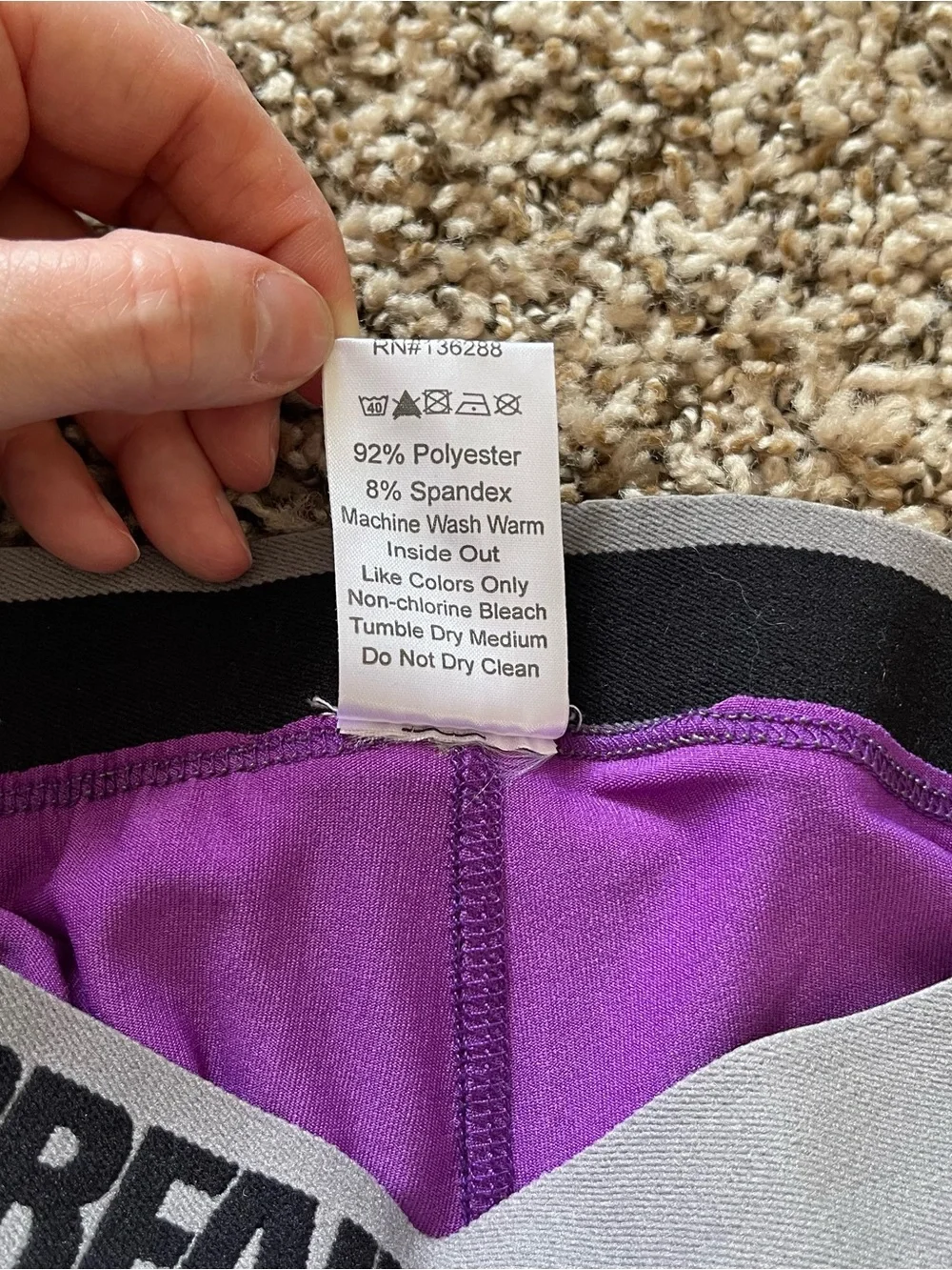 Flag Nor Fail Women's Purple‎ Mini Athletic Booty Shorts Size XS Weightlifting